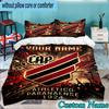 Custom Name Athletico Football 3PCS Bedding Set For Bedroom Dormitory,Including 1pc Duvet Cover And 2pcs Pillowcases Large size Fan gift