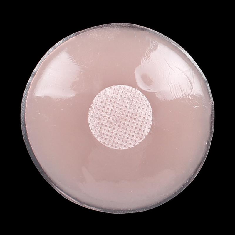 1pair Reusable Soft Silicone Round Petal Invisible Nipple Cover Pad Pasties Adhesive Nude Bra