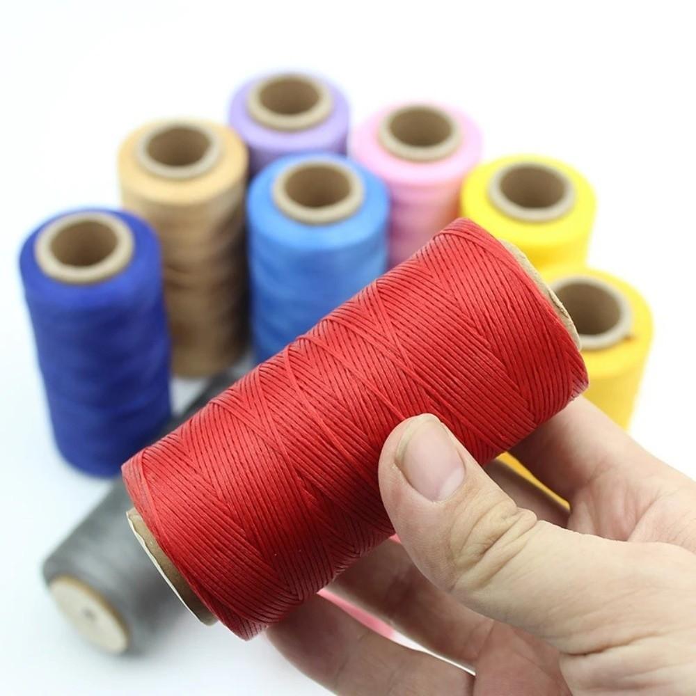 Arts Craft Wax Cotton Cord String 0.8MM Hand Stitching Thread Waxed Thread Cord Leather Repair