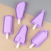 5Pcs Reusable Ice Cream Making Tools Silicone Ice Lolly Mold Household Popsicle Moulds