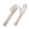 Summer Ice Silk Gloves for Women's Non Slip New Sunshade Light and Breathable Cycling Driving Touch Screen Thin Long Gloves