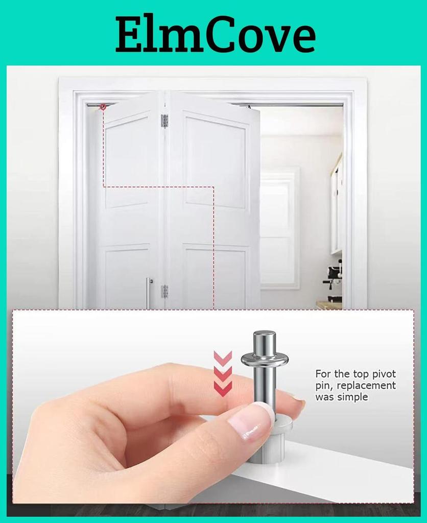 Folding Door Hardware Set With Metal Top Rollers For Home Renovation