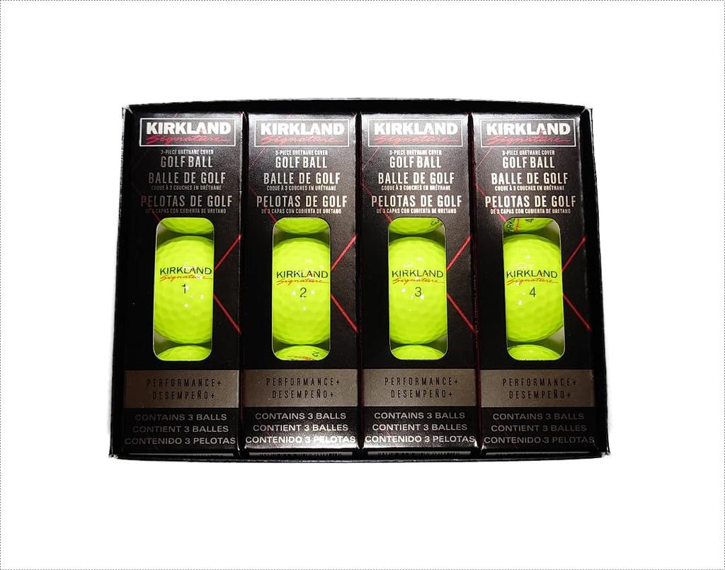 KIRKLAND Golf Balls Neon Yellow Performance Plus (1 Dozen)
