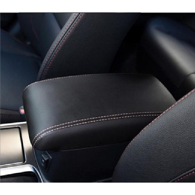 For Mazda 6 2004-2015 Black Leather Car Middle Console Armrest Box Cover Trim