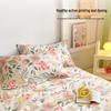 Heme Home Summer Floral Bamboo Fiber Printed Bed Sheet