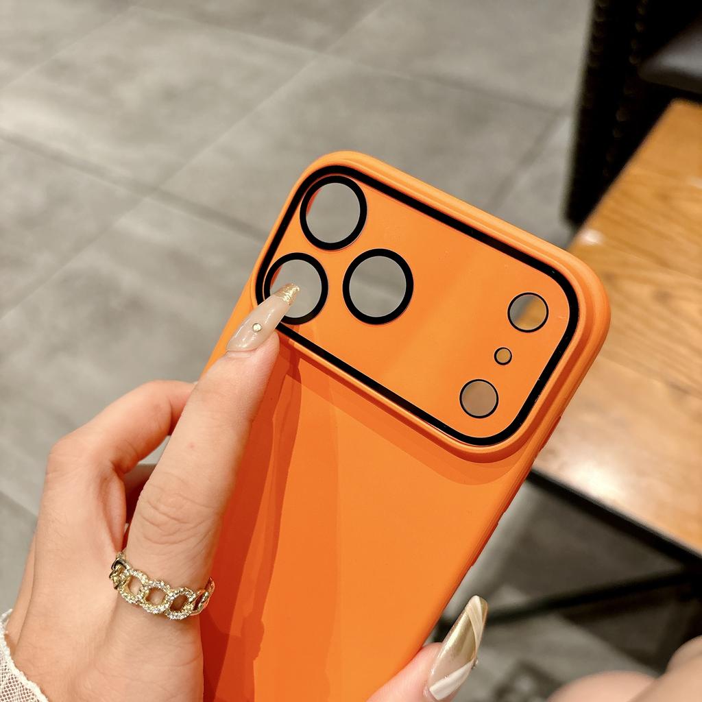 Matte PC Original Machine Feel Lens Protection Phone Case for iPhone 17 16 15 14 Plus 13 12 11 Pro Max Shockproof Bumper Cover