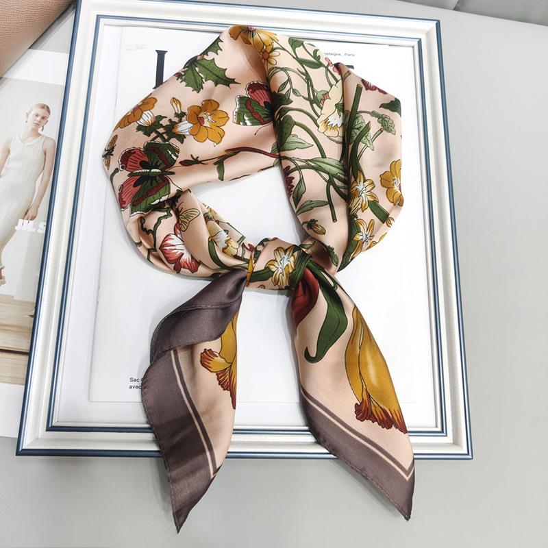 Strictly Selected 70 Silk Scarves, Simulated Silk Small Square Scarves For Women, Retro High-End Thin Versatile Professional Scarves
