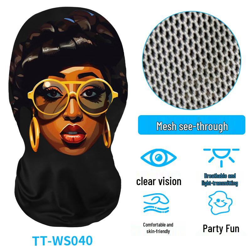 

UOSU Halloween Skull Mesh Balaclava
