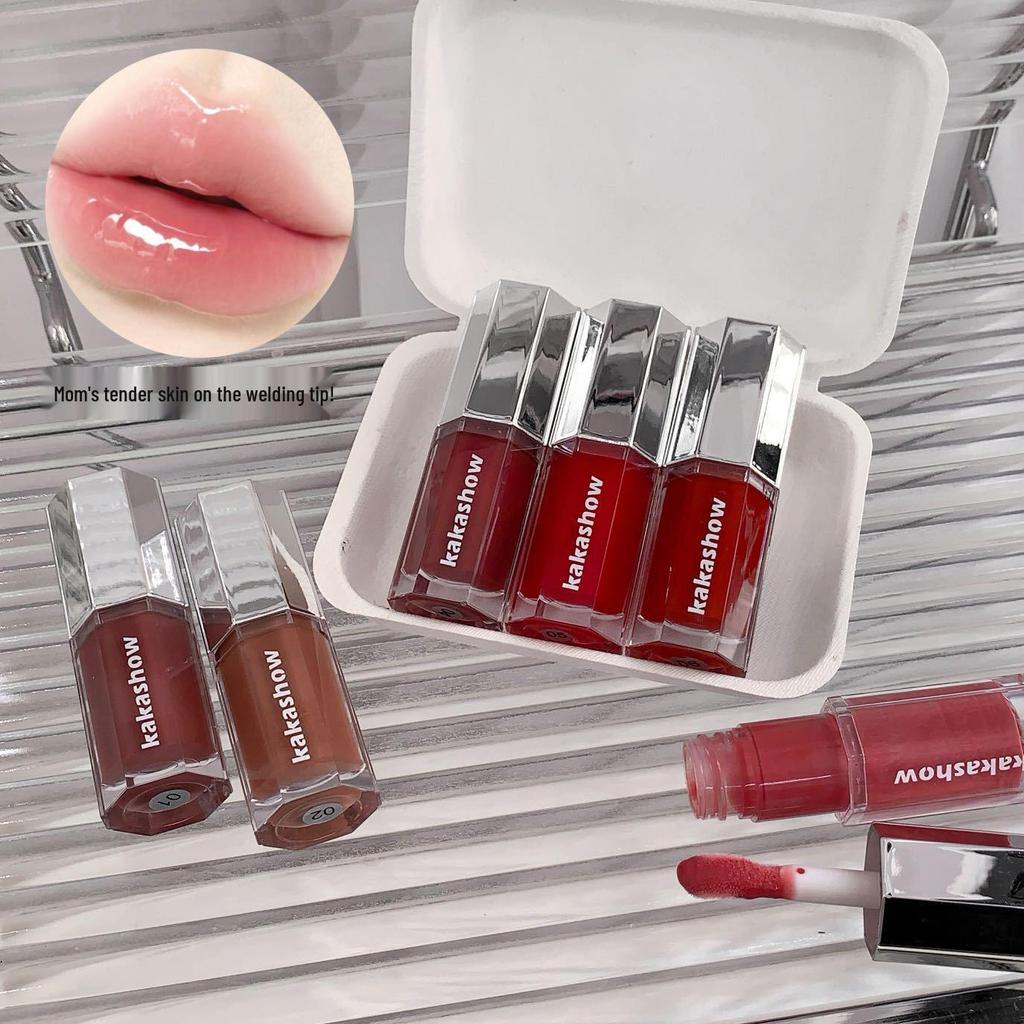 Kakashow Clear Mirror Lip Glaze: Glossy, Fair-Enhancing, Long-Lasting, Affordable Lip Gloss for a Natural Look.