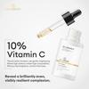 CO Luxus 10% Vitamin C Gesichtsserum mit Niacinamid & Hyaluronsäure | Aufhellend, Feuchtigkeitsspendend, Entfernung von Pigmentflecken | Für Alle Hauttypen 30ml (Neuer Pa