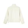 Skechers American Retro Fashion Comfortable Versatile Stand Collar Solid Color Small Logo Long Sleeve Jacket Women Jackets White L424W038-00NA