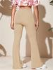 European & American Women's Casual Knitted Flared High Waist Yoga Pants