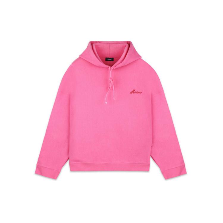 WE11DONE Sweatshirts Unisex Pink Hooded Moderate Regular WD-TP4-20-708-U-PK
