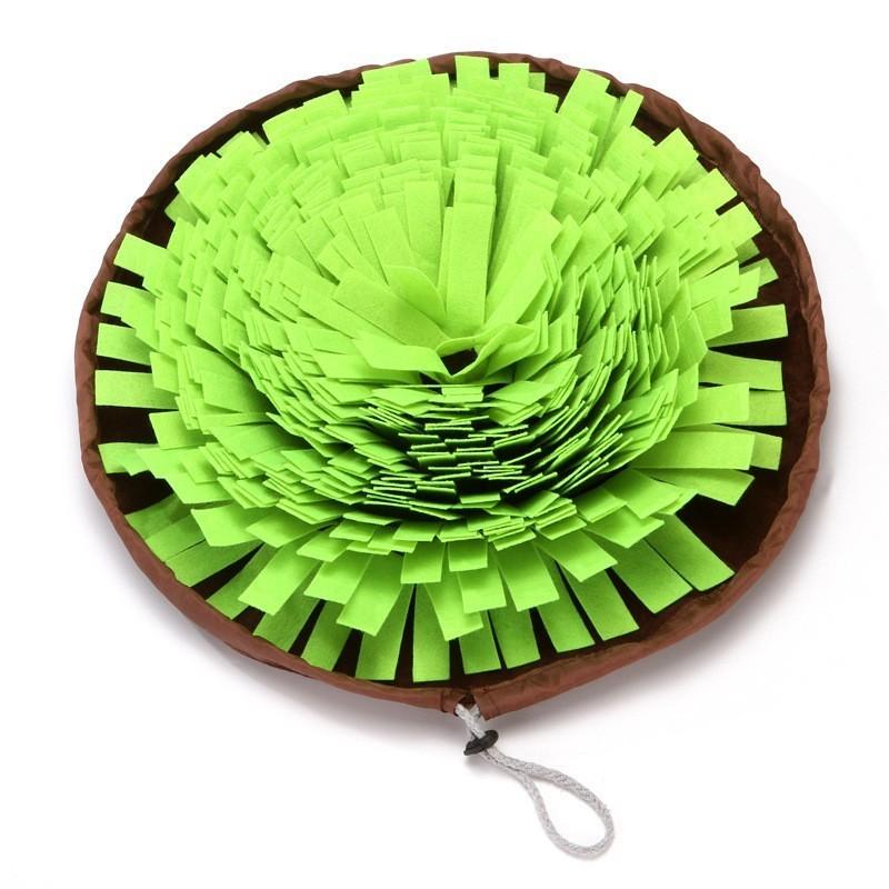 Pet Feeding Snuffle Mat For Dogs Felt Anti-choke Food Dispensing Toy In Pink