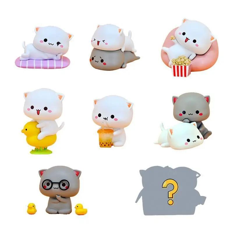 Mitao Cat Season 2 Blind Box Toys Cute Cat Surprise Cartoon Figures Doll Collect Model Random Box Birthday Gifts for Children