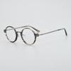 Tvat Pure Titanium Glasses Frame Literary Xiaoqing Round Plate Ultra-Light Men And Women With Myopia Reading Glasses