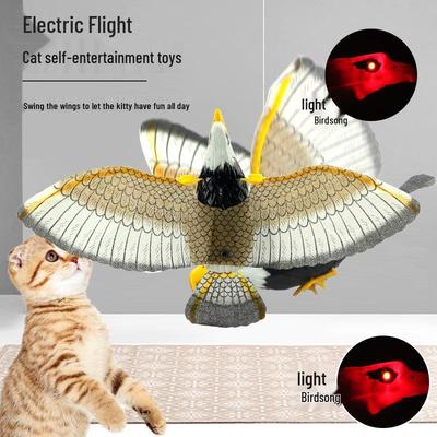 Jouet pour chat à suspendre à la porte en forme d'aigle: Oiseau électrique sonore pour jeu autonome et soulagement de l'ennui