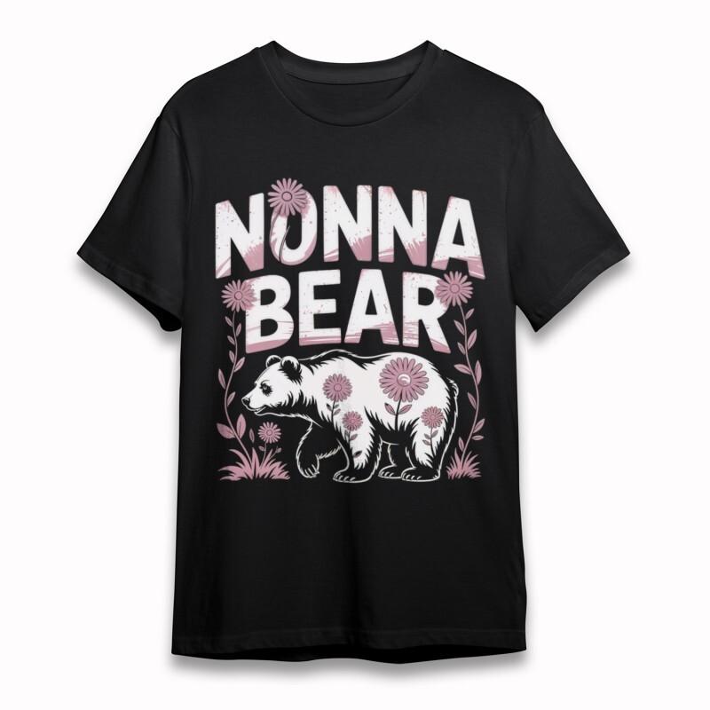 

Women s Soft Plus Size Classic T-Shirt Vintage Floral Bear Graphic Tee Summer 3XL