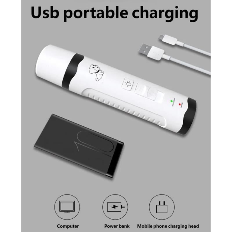 Quiet Rechargeable Dog Cats Nail Trimmer With Low Noise Motor And 2 Speed For Grooming