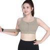 Plus Size Adjustable Sports Bra with Magic Tape Straps for High Impact Activities
