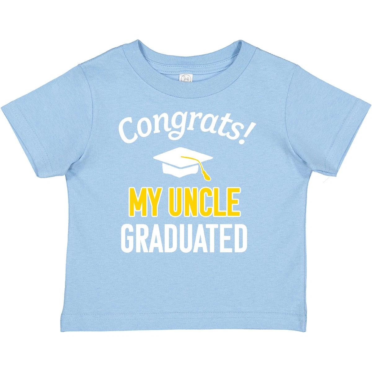 Inktastic Congrats! My Uncle Graduated With Cap Baby T-Shirt School Grad Support 130