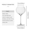 PREMIUM BY CRISON Large Belly Lead-Free Crystal Wine Glass, High-End Stemmed Glass