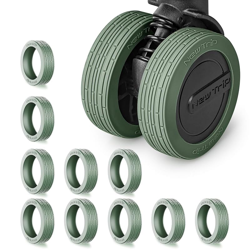 

[New Trip] [Set of 10] caster cover suitcase tire cover carry case wheel cover Fall prevention wheel protection noise reduction Applicable diameter