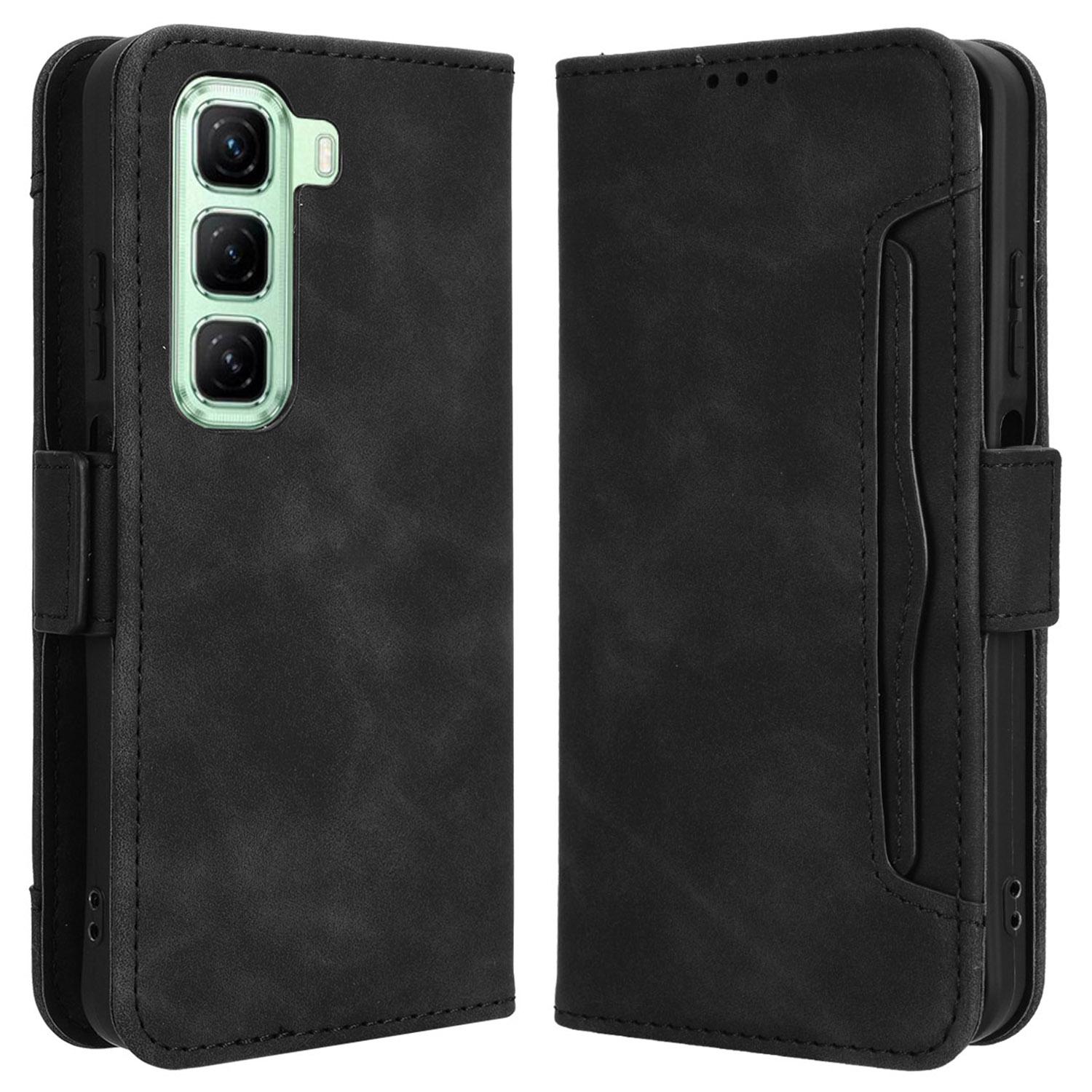 

Для Infinix Hot 50 4G кожаный чехол-кошелек для телефона с несколькими отделениями для карт A