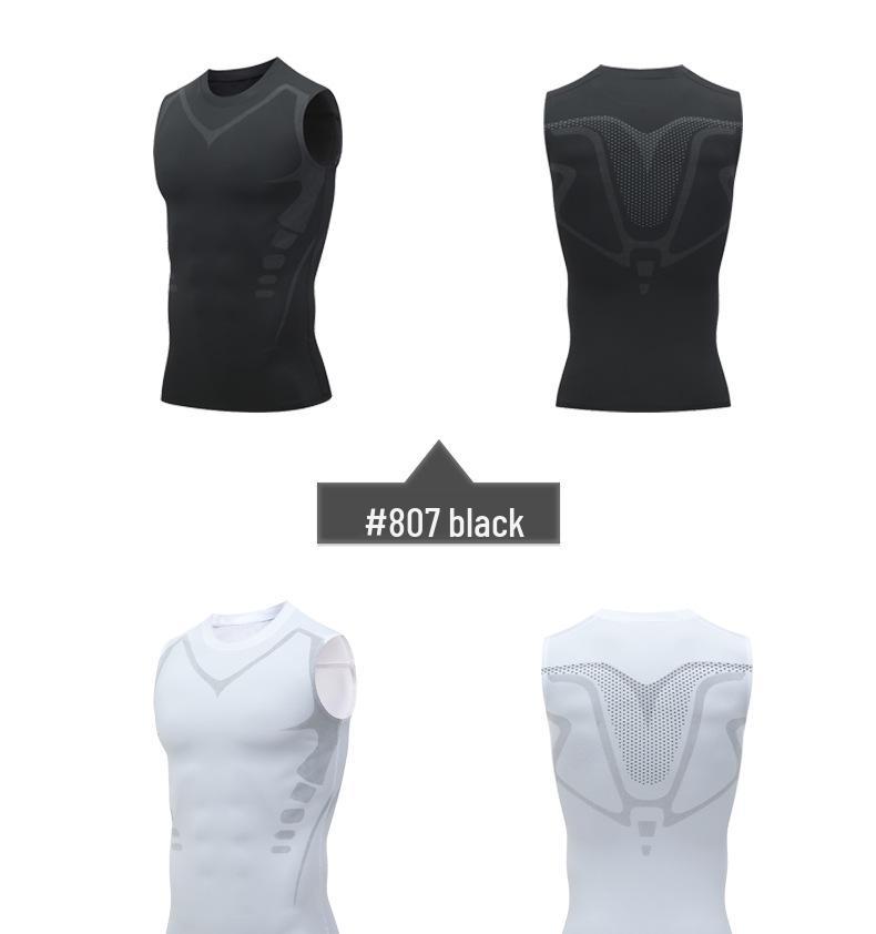 Herren Schnelltrocknendes Kompressions-Tanktop für Laufen, Basketball und Fitness