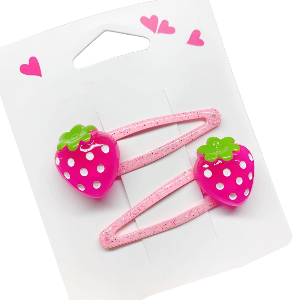 1pair Glitter Hair Clips Cartoon Pattern Hair Barrettes Children Hairpin Hair Accessories for Kids Birthday Party