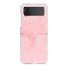 Rose Gold Pink Marble Queen For Samsung Galaxy Z Flip 3 4 5 Hard Folding Clear PC Phone Case For Samsung Z Flip3 Cover Bumper