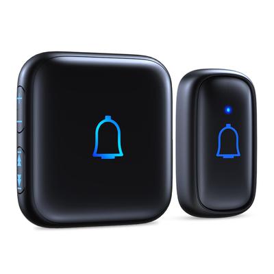 Otoori Wireless IP66 Waterproof and 115dB Loud 300M Wireless No Wiring Easy 7 Volume Memory Over 60 Sound and Light LED Expandable Intercom