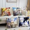 Game Honkai Star Rail Phainon Cushion Cover Comfortable Soft Pillow Case for Sofa Living Room Home Decor Protective Covers