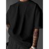 Stylish Print Men's T-Shirt, A Design Featuring Stars And The Moon, Street Style Tee, Perfect for Everyday Casual Wear, Loose Fit, Crew Neck Tee
