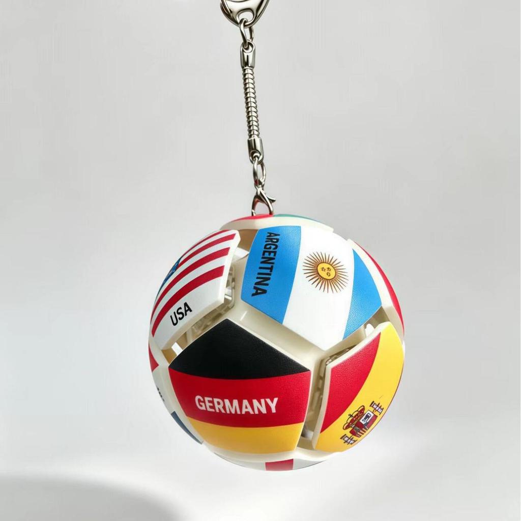 World Cup 2026 USA-Canada-Mexico Football Pendant Keychain Souvenir Gift