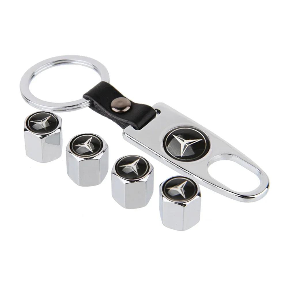 4PCS/SET Car Wheel Tire Valve Caps Tyre Rim Covers for Mercedes Benz W176 W204 W203 W205 W211 W124 W210 AMG CLA CLK GLK SL ML