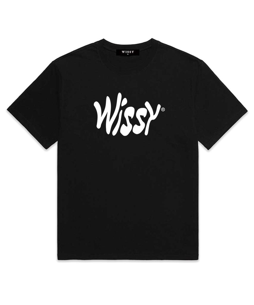 Wissi Curve Logo Short Sleeve T-Shirt (Ws009) Black