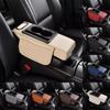 Car Center Console Height Increasing Armrest Cushion PU Multifunctional Tissue Cup Holder Box with Pad Armrest Leather Univ N5M8