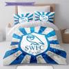 Sheffield Wednesday Football Club Pattern Bedding,Quilt Set Quilt Cover Pillowcase Home Birthday Gift (1 * duvet cover + 2 * pillowcase, without core)