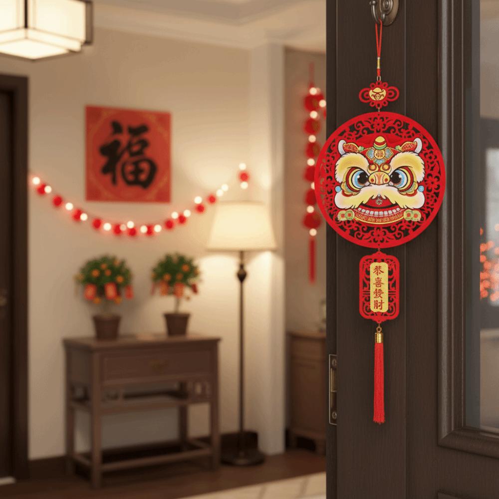 Exquisite Chinese New Year Decoration Blessing Words Door Sign  Festival Celebration