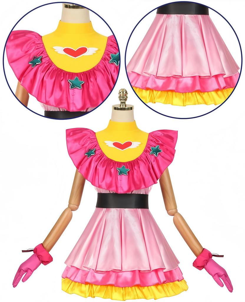 [NOKIJP] Hoshino Ai Cosplay Costume, One-Piece Set, B-Komachi, Oshi No Ko, Adult Costume, School Festival, Event (Hoshino Ai, XXL)