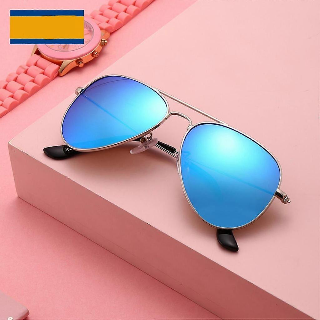 Polarized Kids Teens Juniors Aviator Polarized Sunglasses Stainless Steel Frame Spring Hinge UV Protection, Pink