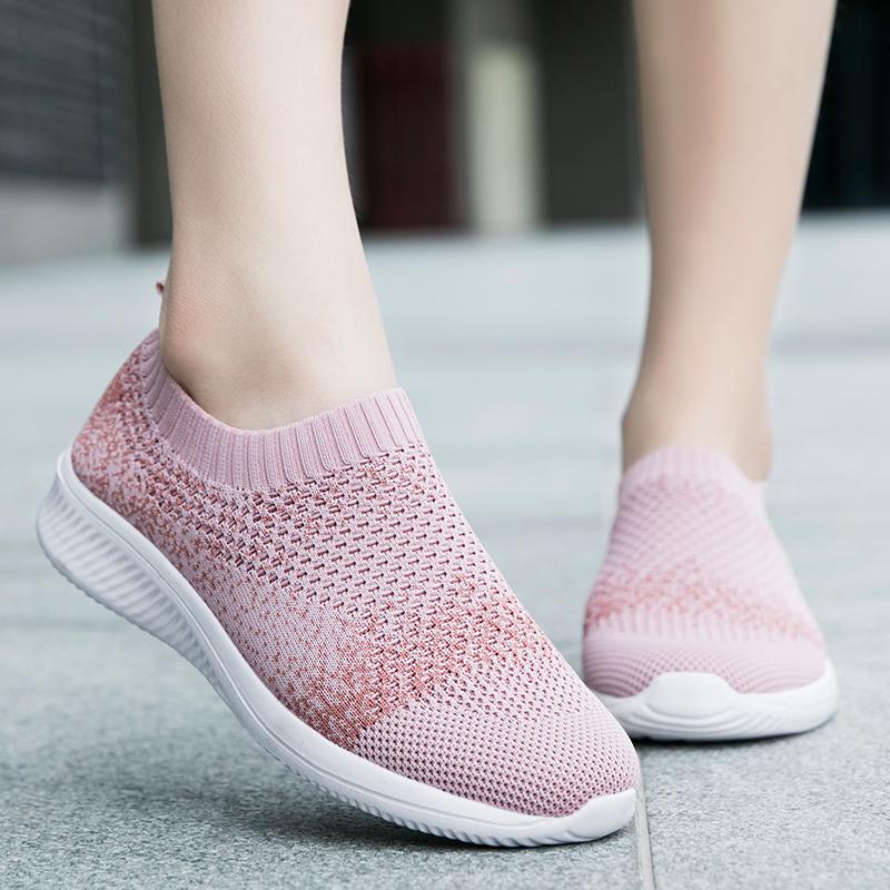 Women's Casual Sports Shoes for Spring and Summer, Breathable Loafers, Walking and Running Shoes, Large Size for Women