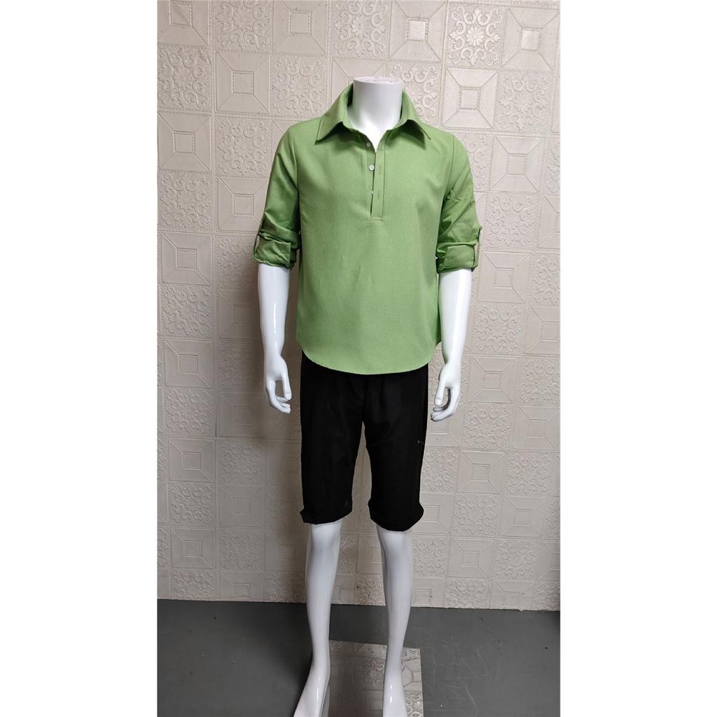 Men's Long-sleeved Lapel Casual Loose Shirt