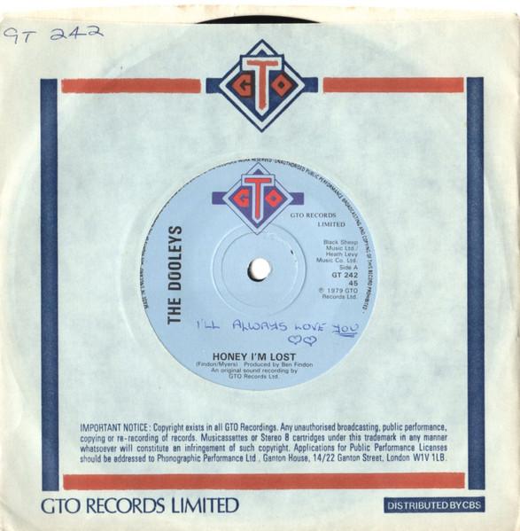 

7inch Record DOOLEYS - Honey I m Lost GT242 GTO 1979 UK Soul/Funk Used