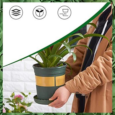20PCS Waterproof Round Saucer Trays for Flower Pots Plastic Bases Suitable for Home Decor and Gardening Projects