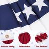Independence Day Outdoor Decoration Patriotic American Flag U.S. Pleated