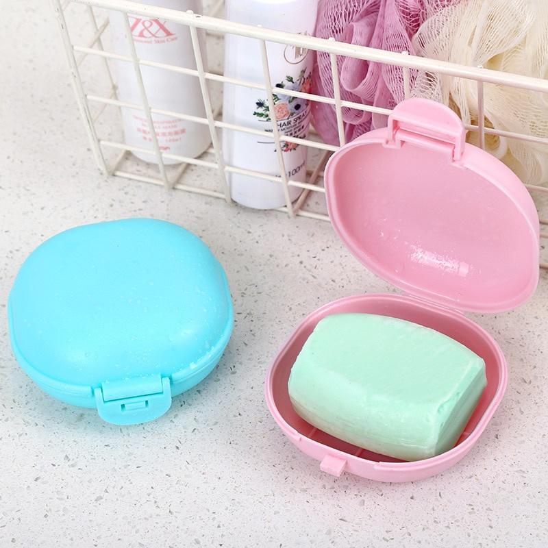 2 Pièces Boîte à Savon Portable Couleur Bonbon Maison Douche Voyage Randonnée Porte-Savon Récipient Porte-Savon Articles de Salle de Bain.