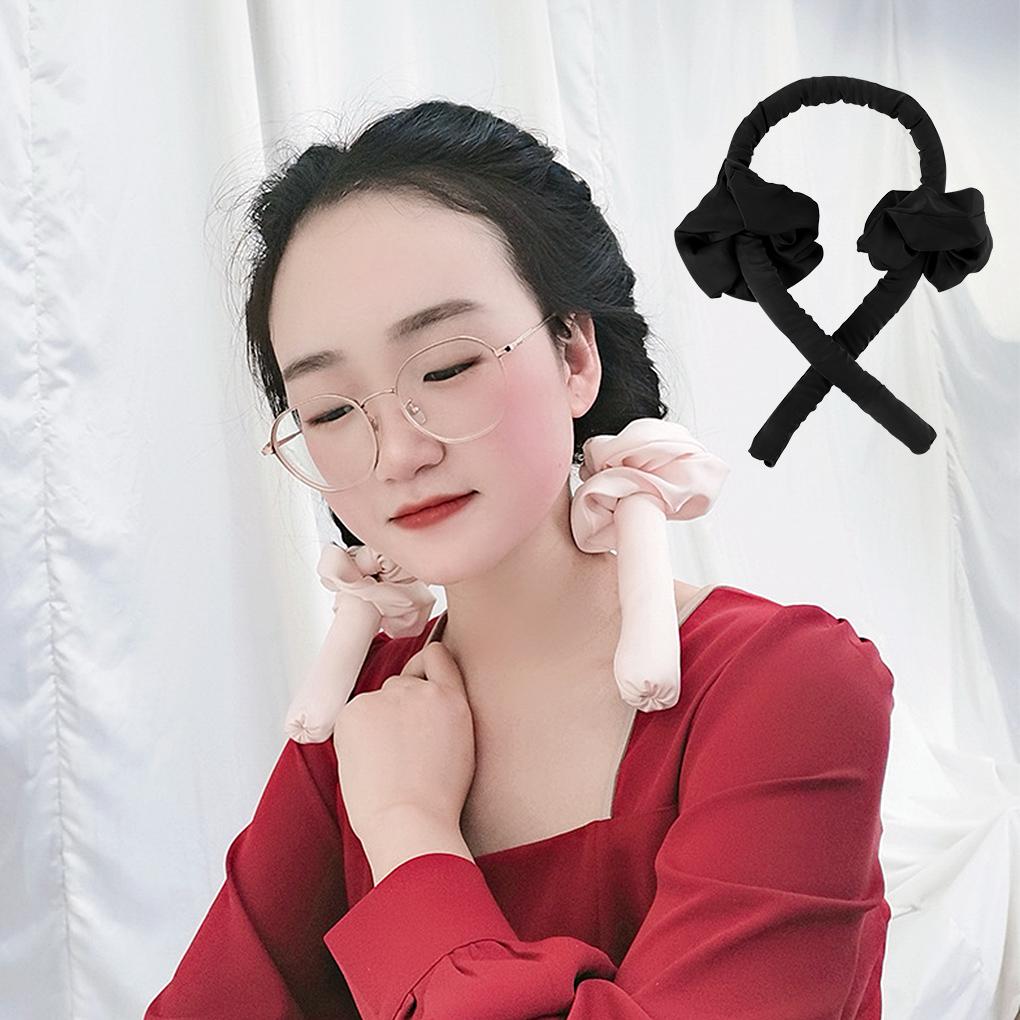 Heatless Curling Rod Headband No Heat Curls Ribbon Hair Rollers Sleeping
