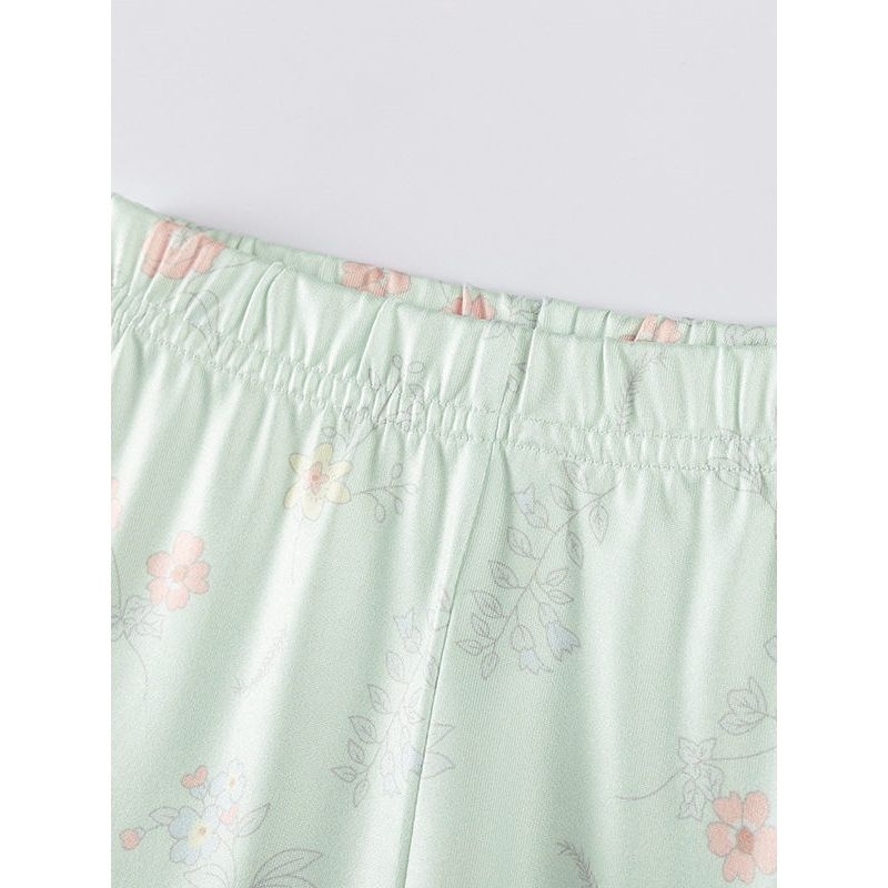 Girls' Spring and Autumn Long-Sleeved Pink Butterfly Sweatshirt Two-Piece Set 2025 New Baby Girl Floral Leggings